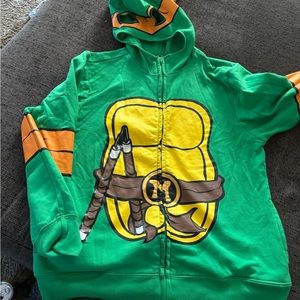 Boys ninja turtle hoodies boys small and large